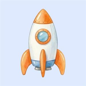 drawing of a rocket ship